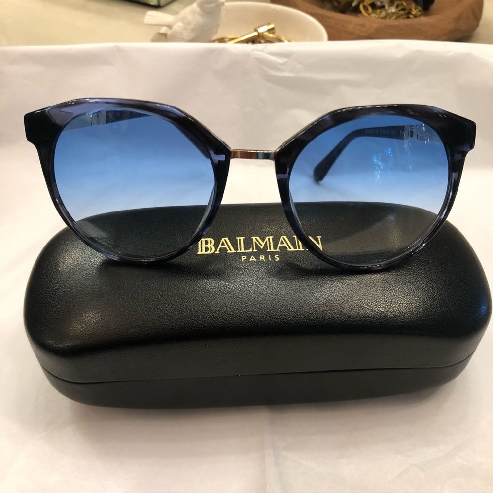 Balmain Blue Gradient Sunglasses